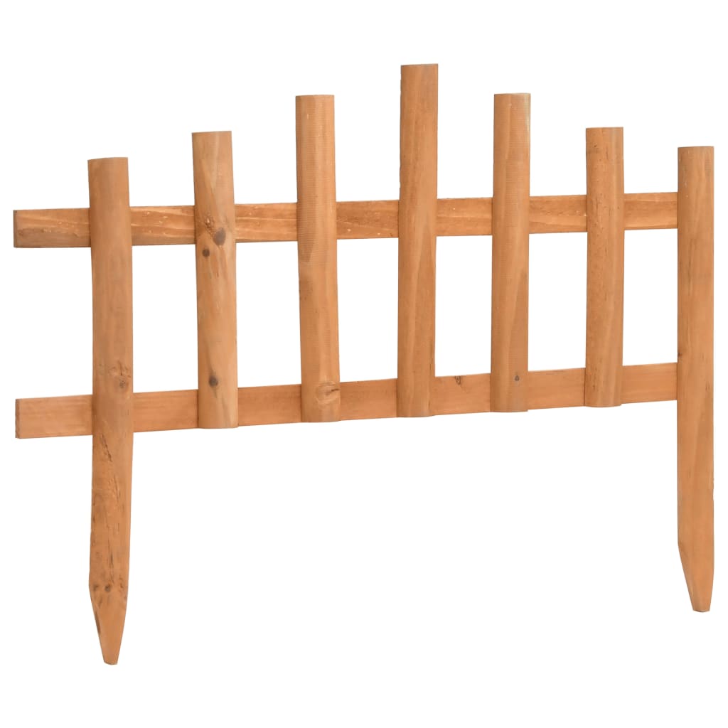 vidaXL Lawn Edging 10 pcs 4.4 m spruce wood