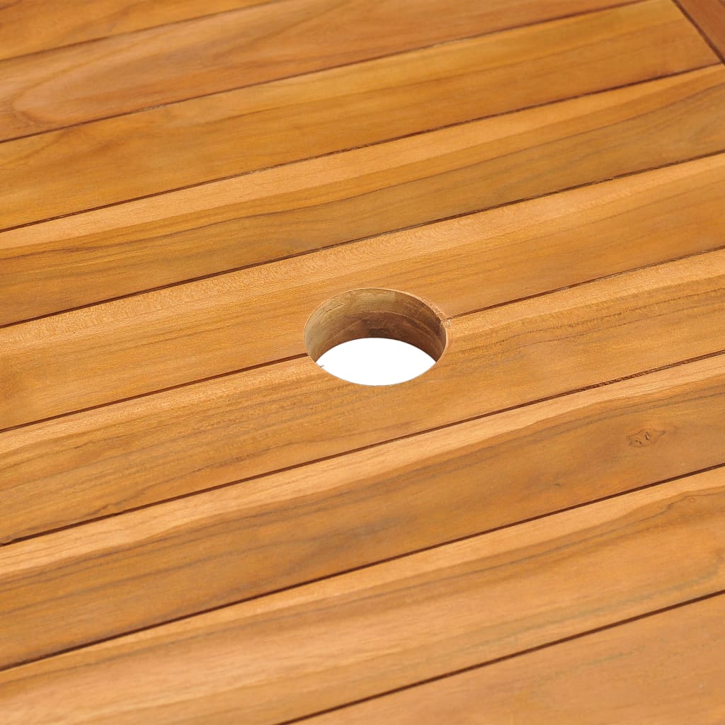 vidaXL Tuintafel 150x90x75 cm massief teakhout