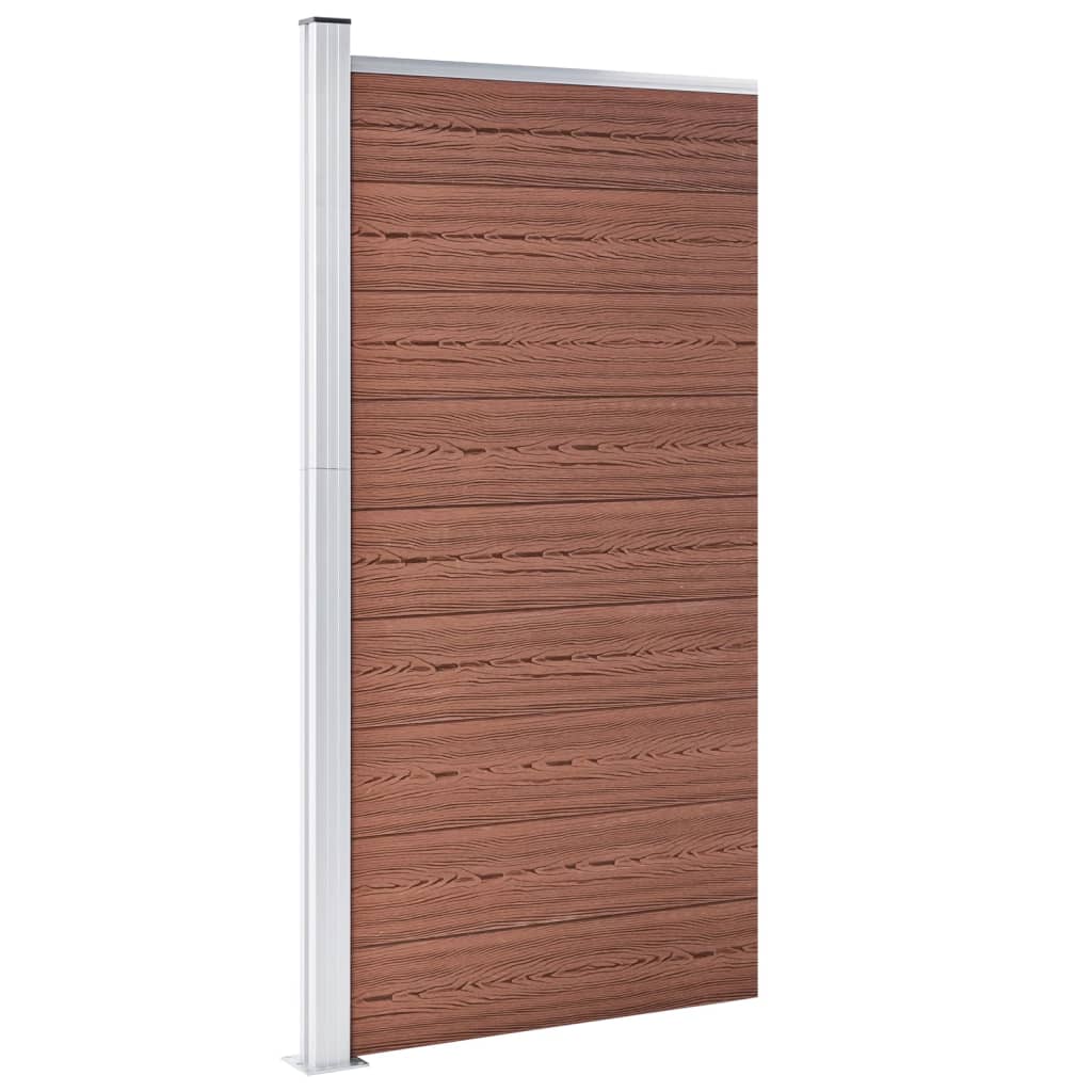 vidaXL Fence Panel 95x186 cm HKC brown