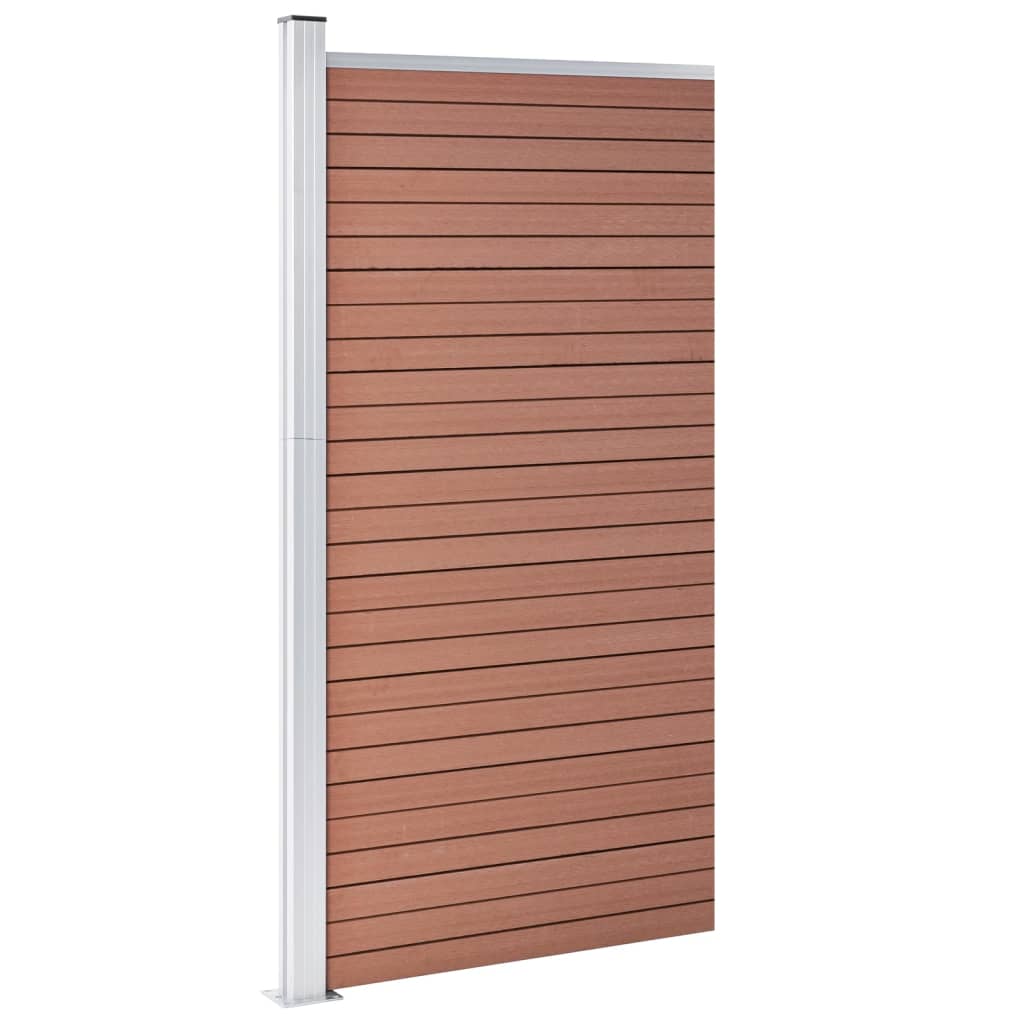 vidaXL Fence Panel 95x186 cm HKC brown