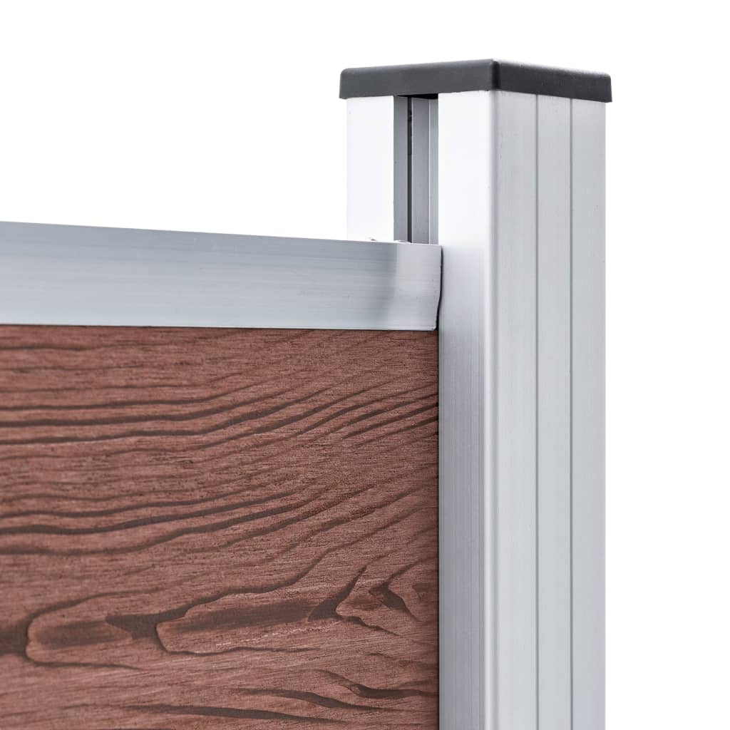 vidaXL Fence Panel 95x186 cm HKC brown