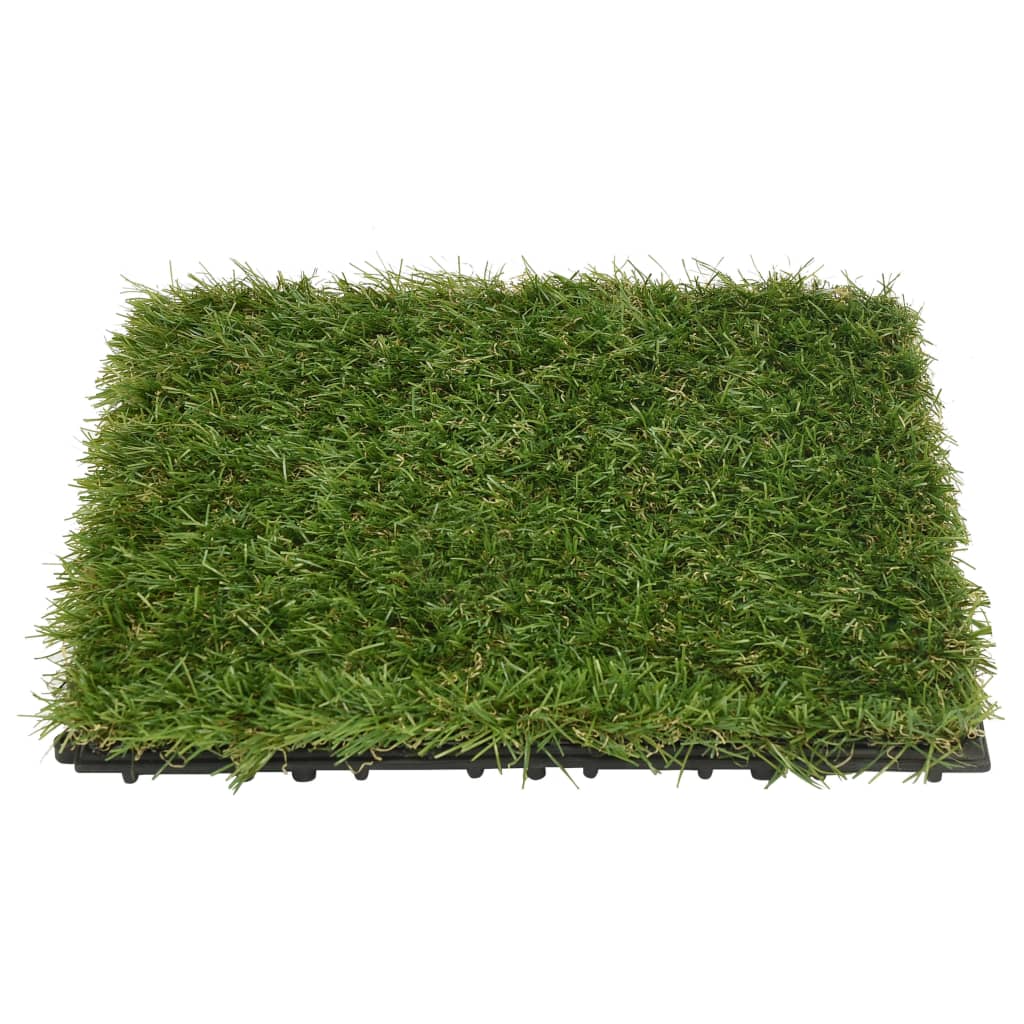 vidaXL Artificial Grass Tiles 11 pcs 30x30 cm green