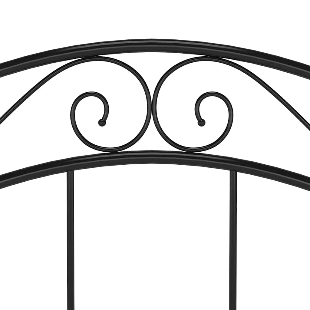 vidaXL Bedframe metaal zwart 90x200 cm