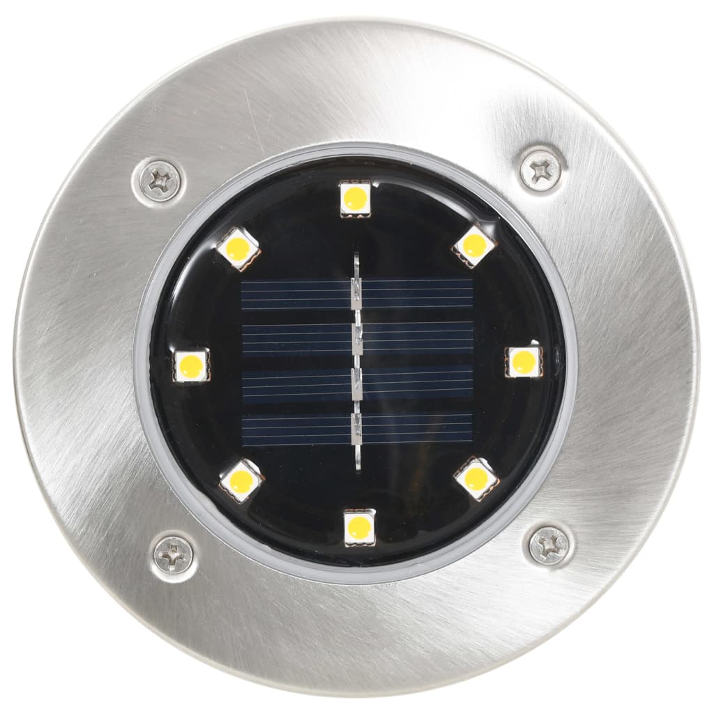 vidaXL Ground Lights 8 pcs solar LED RGB-colour