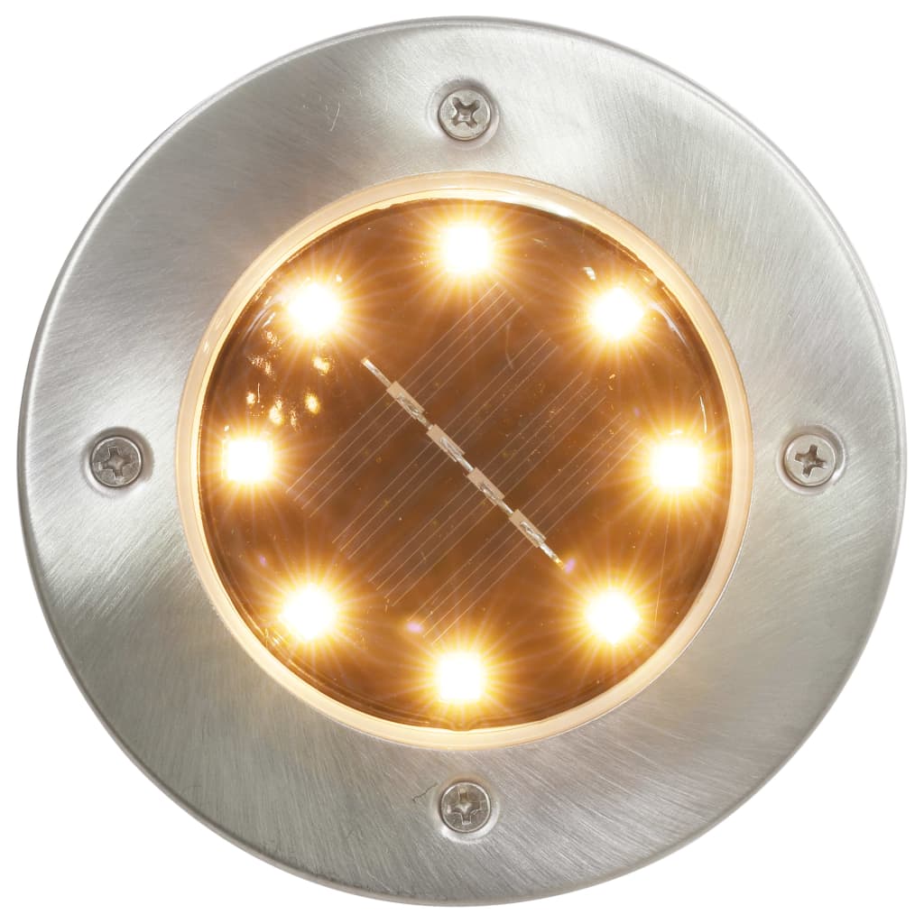 vidaXL Ground Lights 8 pcs solar LED RGB-colour