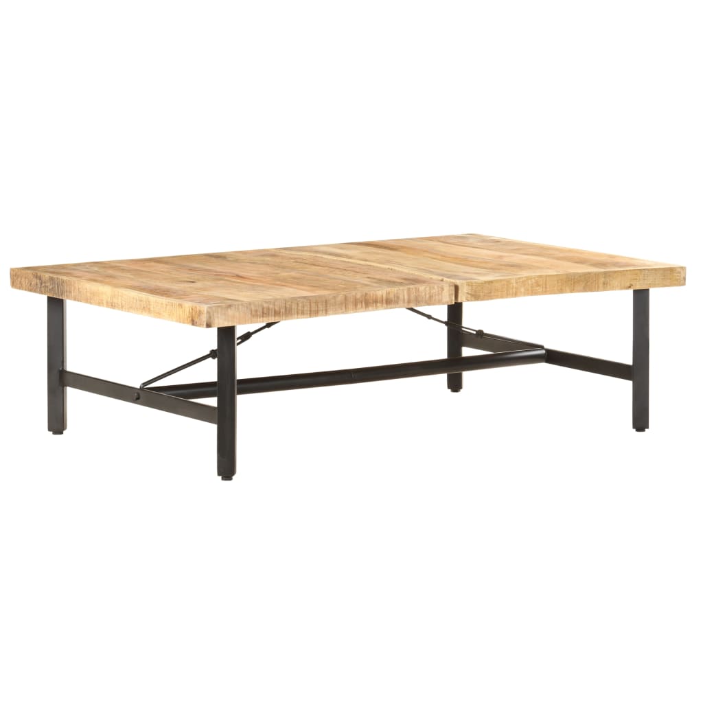 vidaXL Salontafel 142x90x42 cm massief mangohout