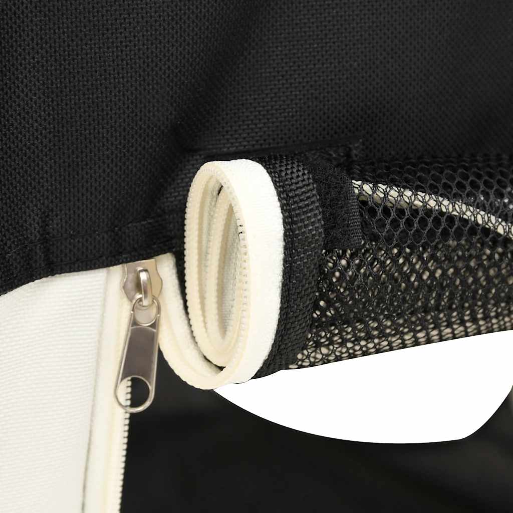 vidaXL Foldable Dog Playpen with Carry Bag 90x90x58 cm Black