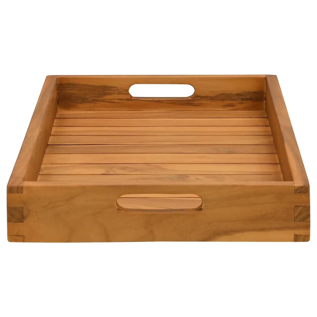 vidaXL Dienblad 60x35 cm massief teakhout