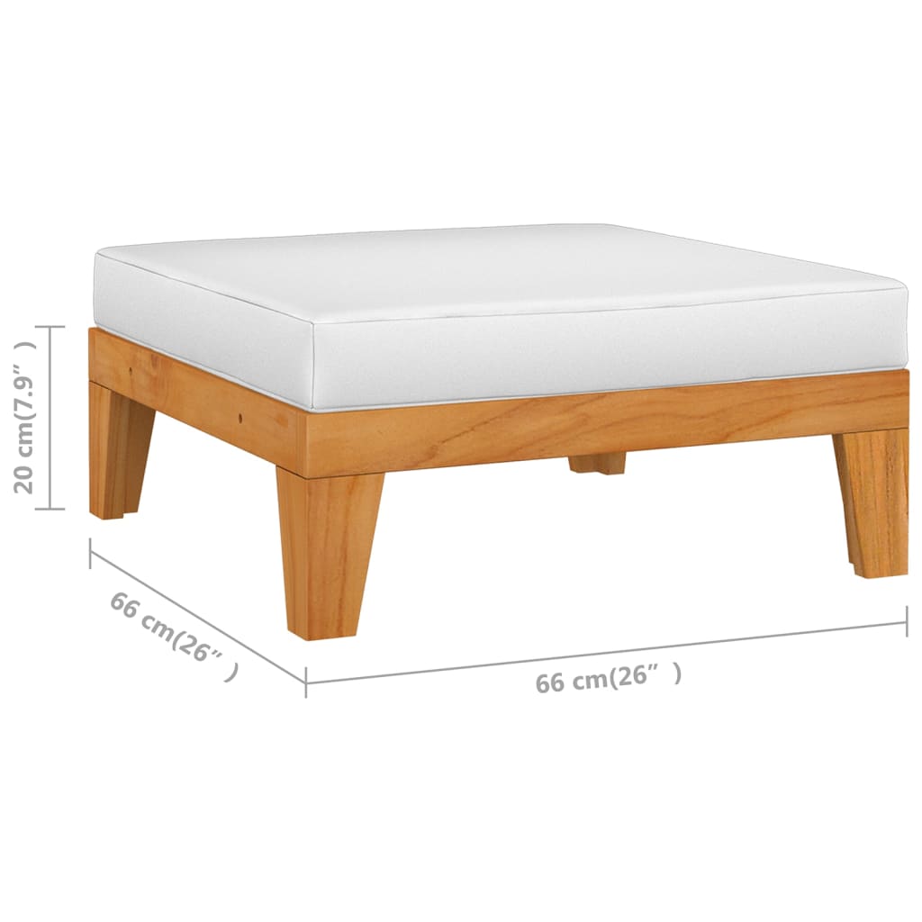 vidaXL 7-Piece Lounge Set with Cushions Solid Acacia Wood