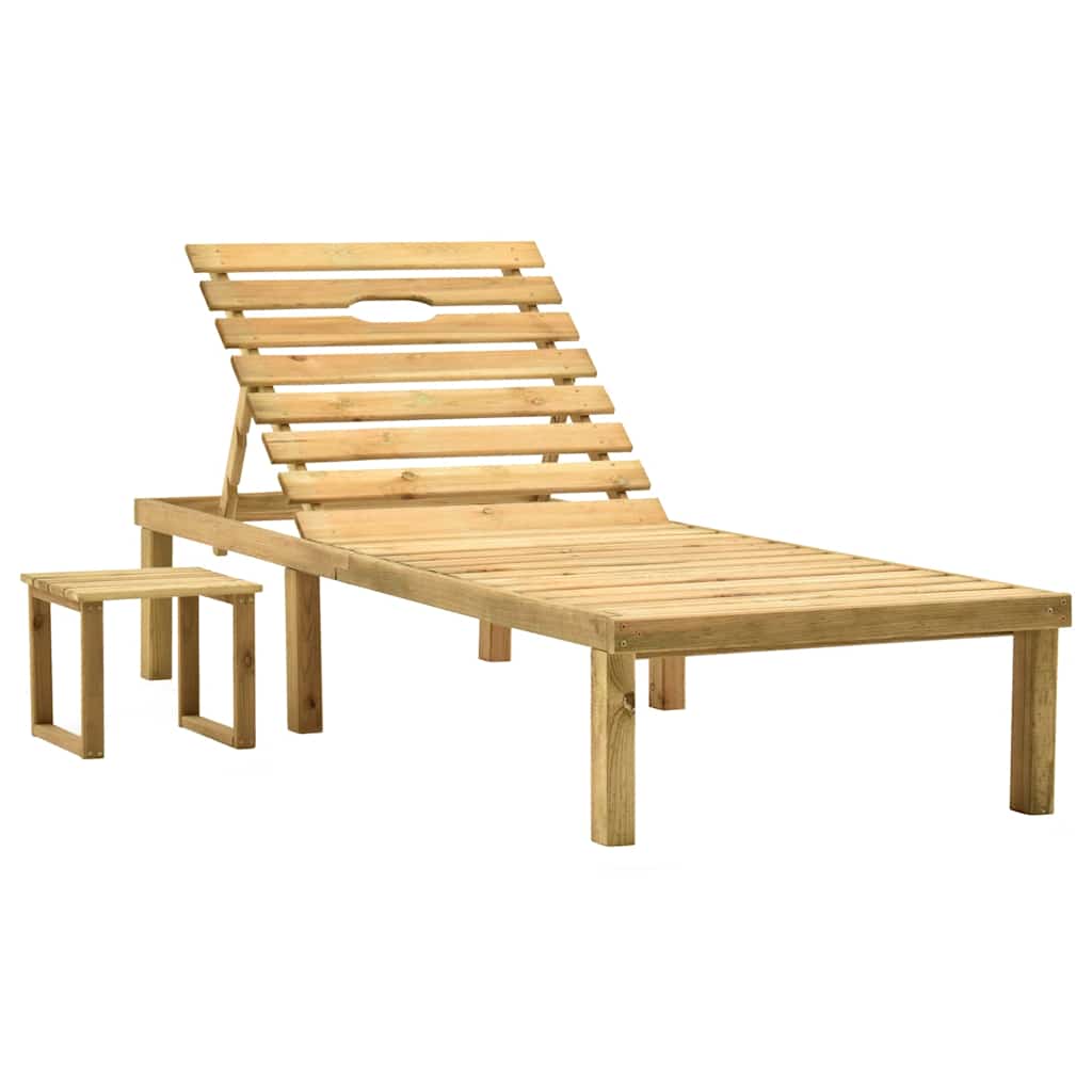vidaXL Lit avec table imprégné de vert