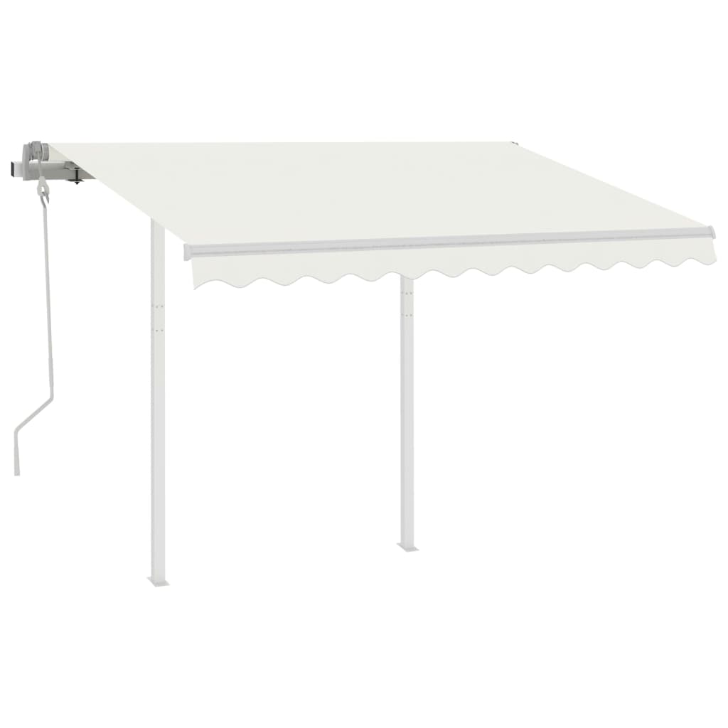 vidaXL Luifelpaalset 300x245 cm ijzer wit