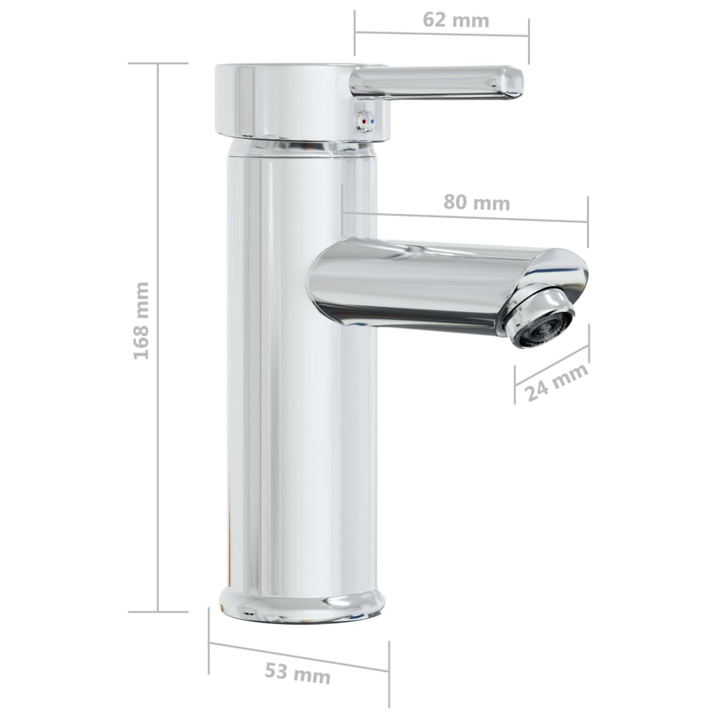 vidaXL Countertop Basin with Tap 42x39x18 cm Ceramic White