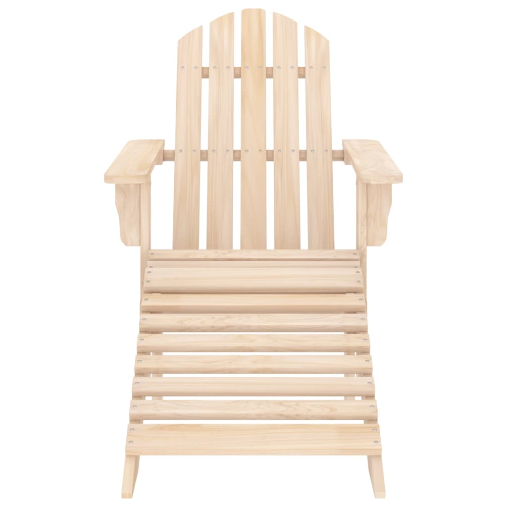 vidaXL Tuinstoel Adirondack met voetenbank massief vurenhout
