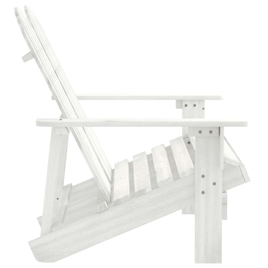 vidaXL Tuinstoel 2-zits Adirondack massief vurenhout wit