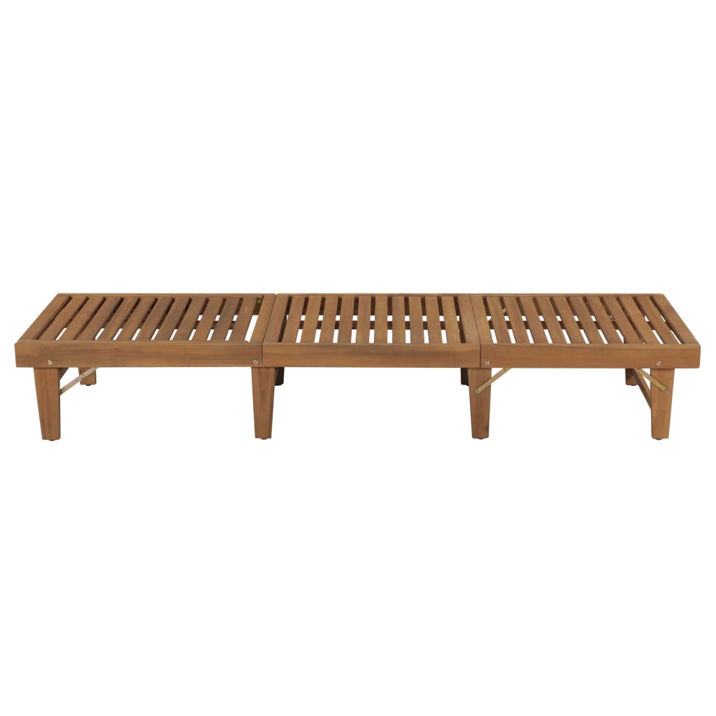 vidaXL Tapis d'encre léger avec coussins en acacia massif