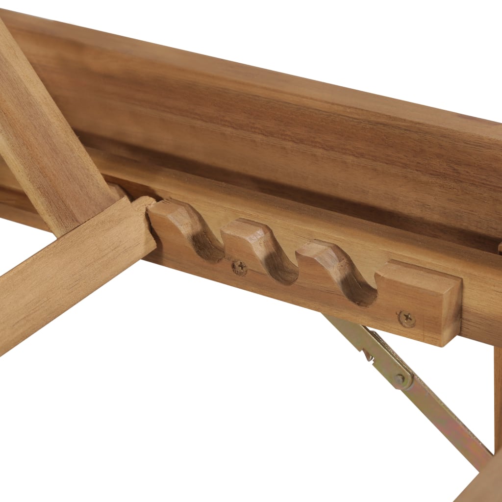 vidaXL Tapis d'encre léger avec coussins en acacia massif