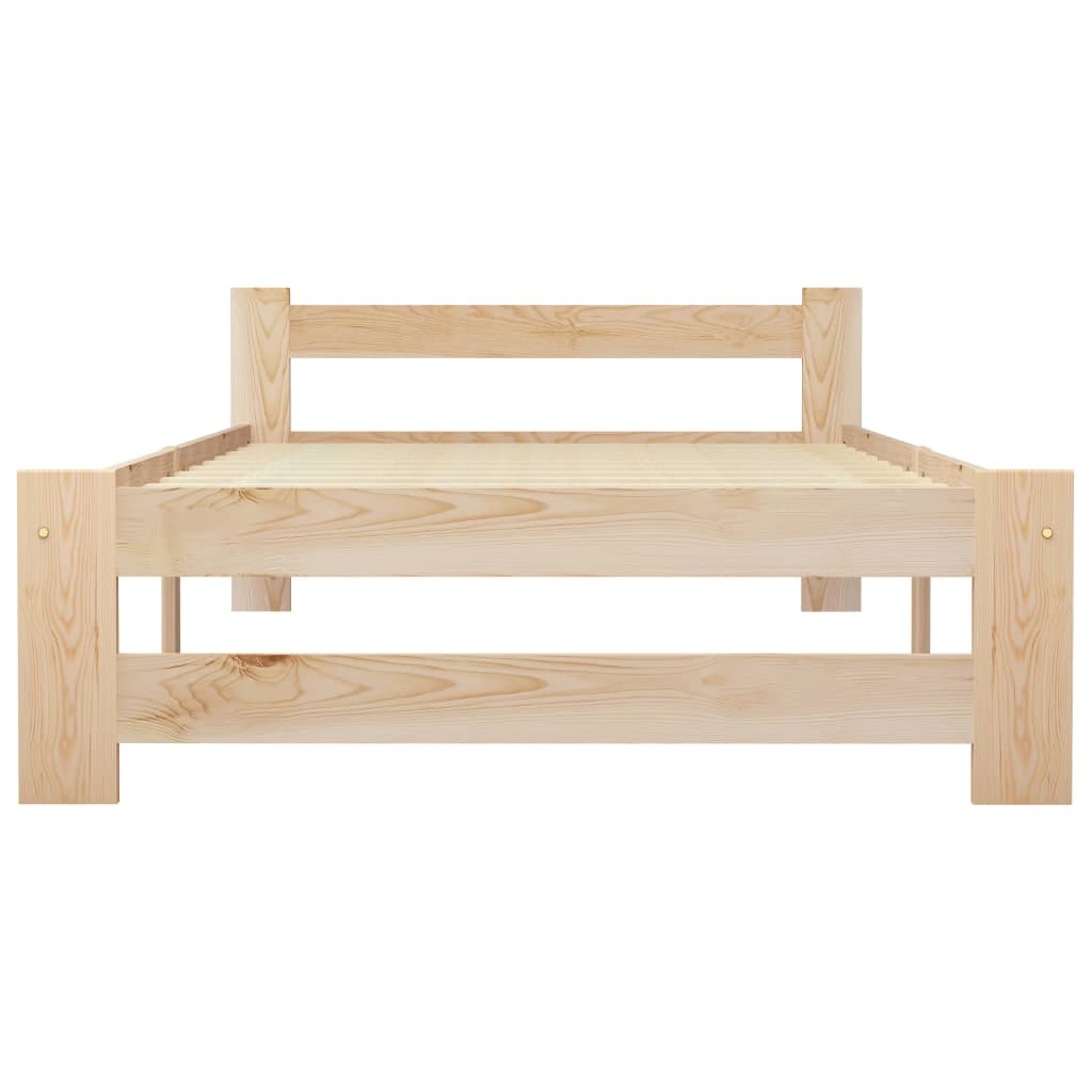 vidaXL Bedframe massief grenenhout 90x200 cm