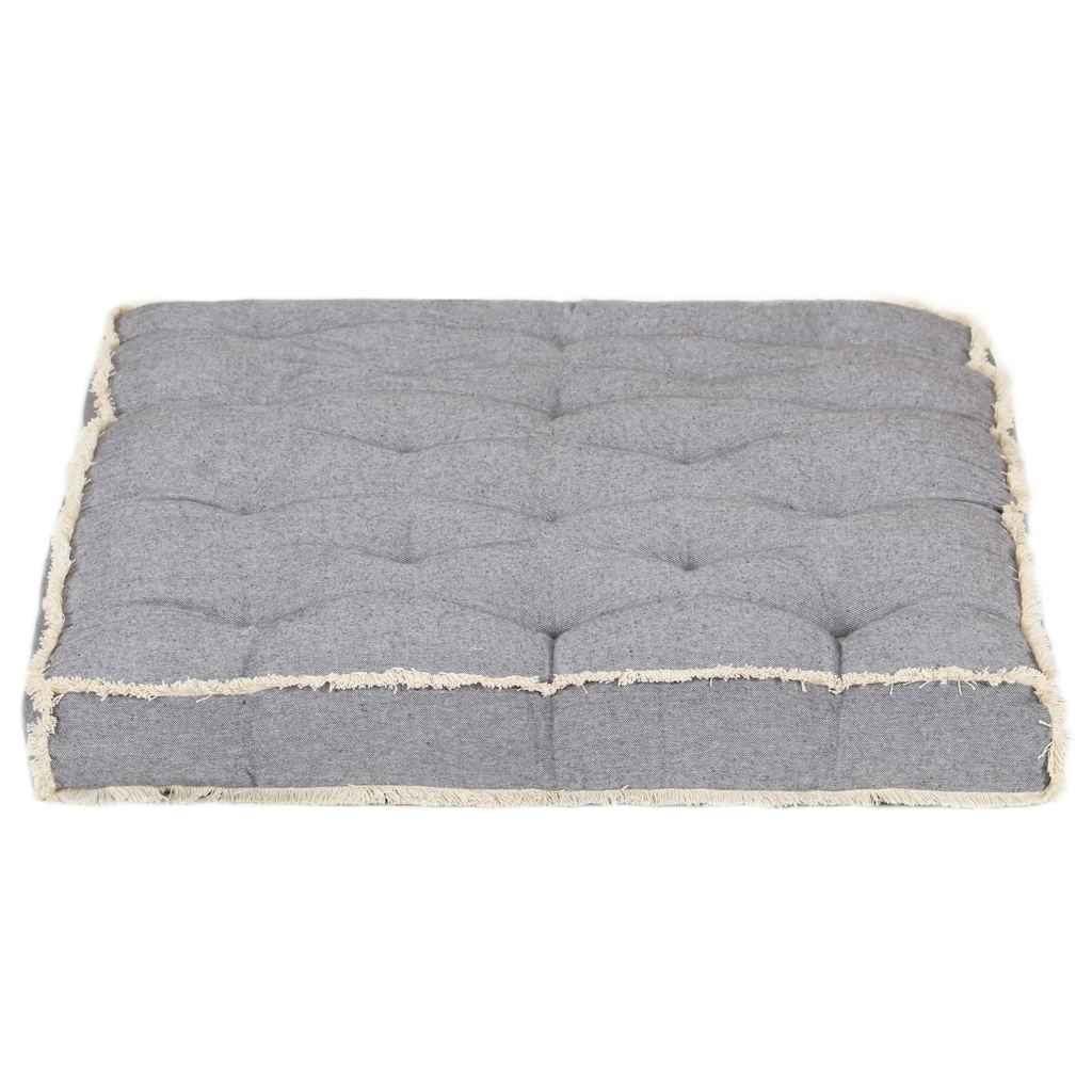 vidaXL Bankkussen pallet 120x80x10 cm antracietkleurig
