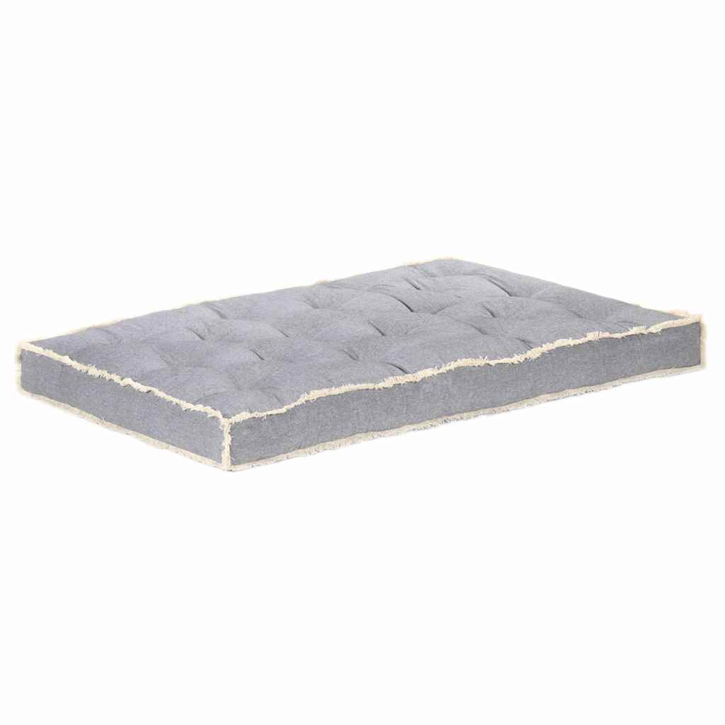 vidaXL Bankkussen pallet 120x80x10 cm antracietkleurig