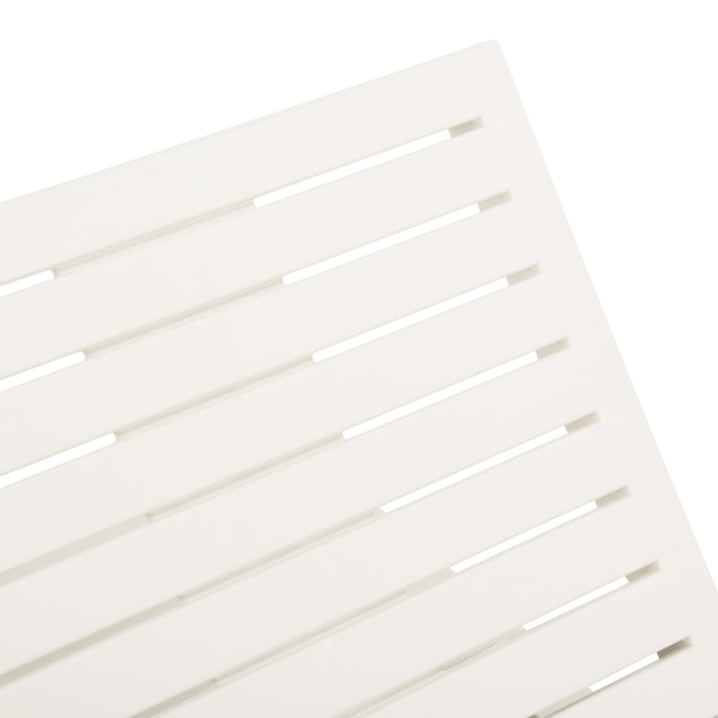 vidaXL Ligbed kunststof wit