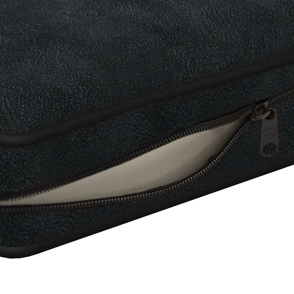 vidaXL Dog Sofa 72x45x30 cm Plush Black
