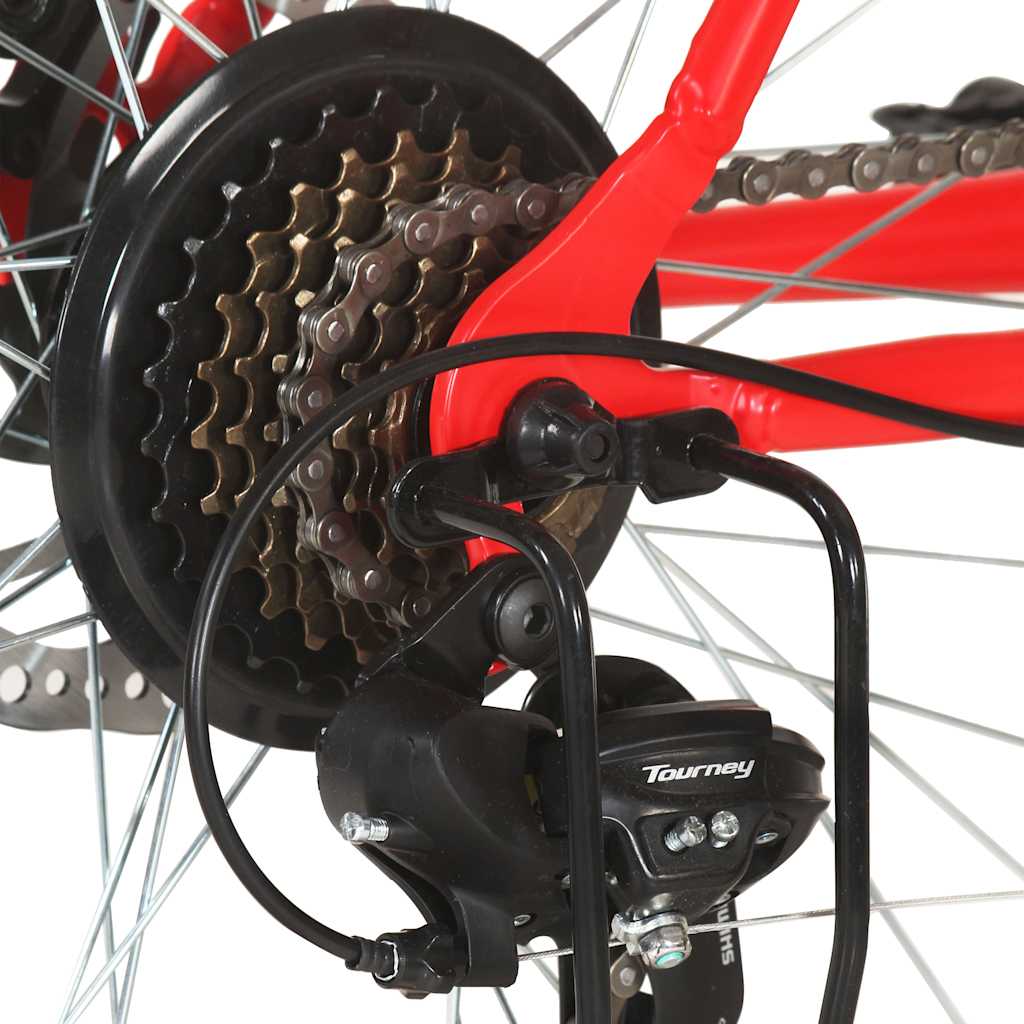 vidaXL 21-Speed Mountain Bike 29-inch Wheels 53 cm Frame Red