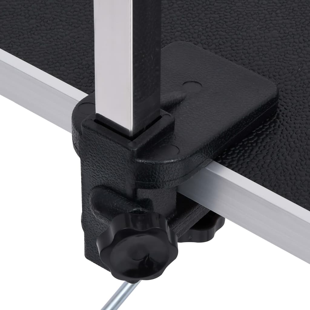 vidaXL Adjustable Dog Grooming Table with 2 Loops and Storage Shelf