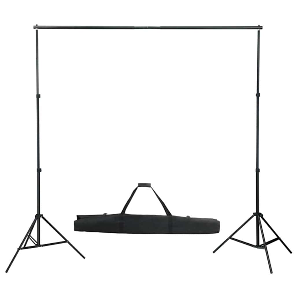 vidaXL Photo Studio Set with Softbox Lights, Background, and Reflector