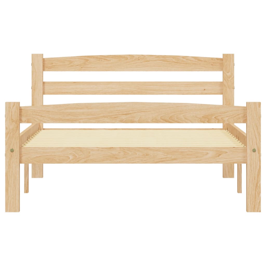 vidaXL Bedframe massief grenenhout 90x200 cm