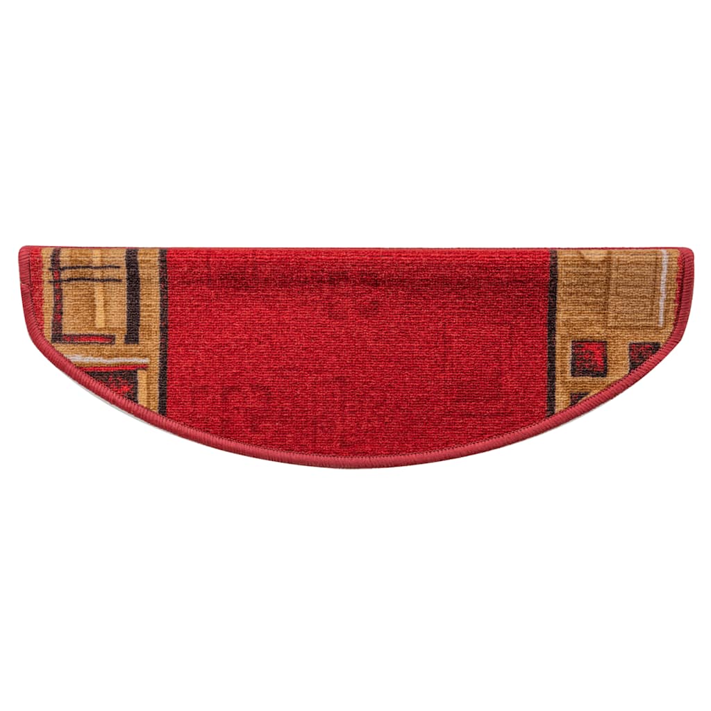 vidaXL Trapmatten zelfklevend 5 st 65x21x4 cm rouge