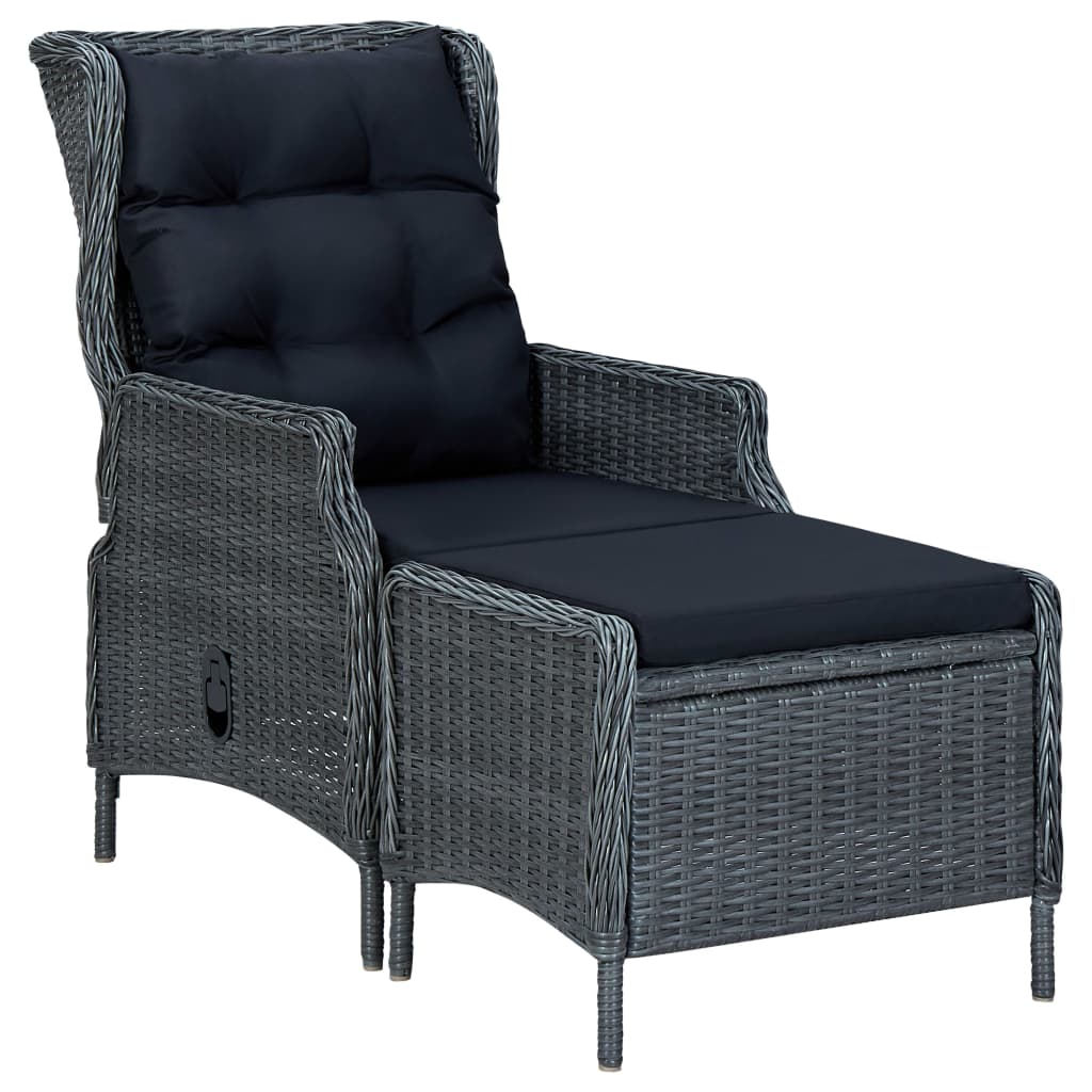 vidaXL 7-piece Garden Dining Set Dark Grey