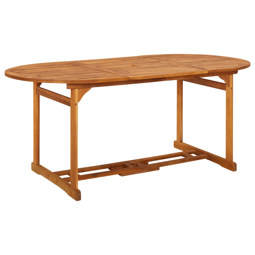 vidaXL Garden Table 180x90x75 cm Solid Acacia Wood