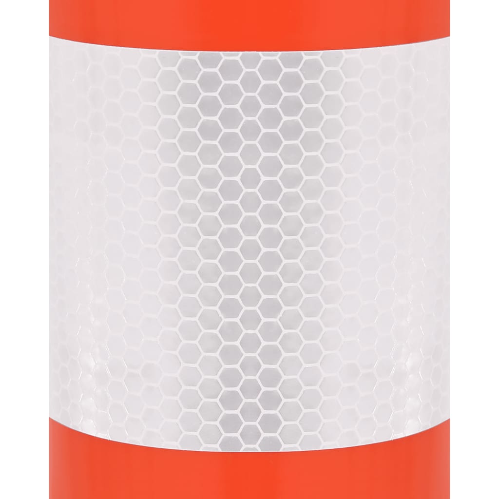 vidaXL Traffic Posts with Chain 10 pcs 75 cm PE
