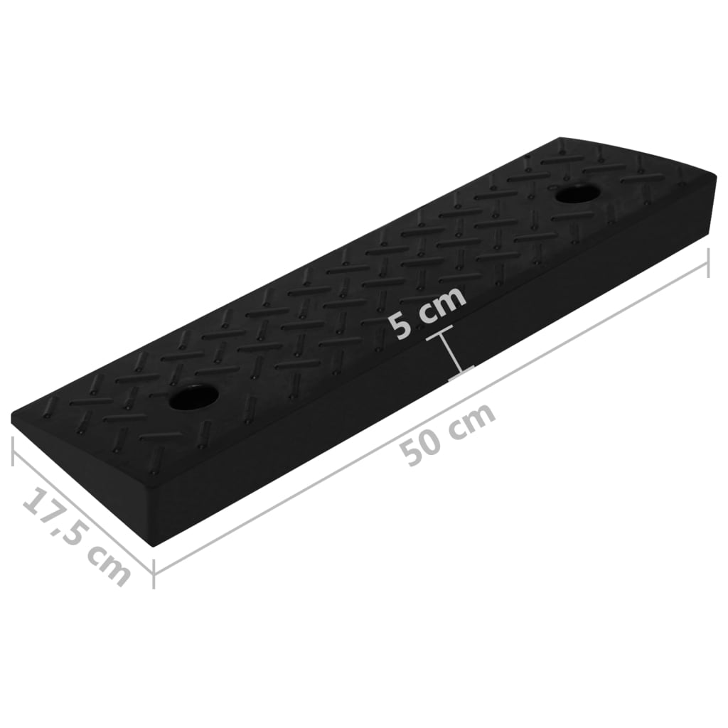 vidaXL Ramp 50x32.5x14 cm rubber
