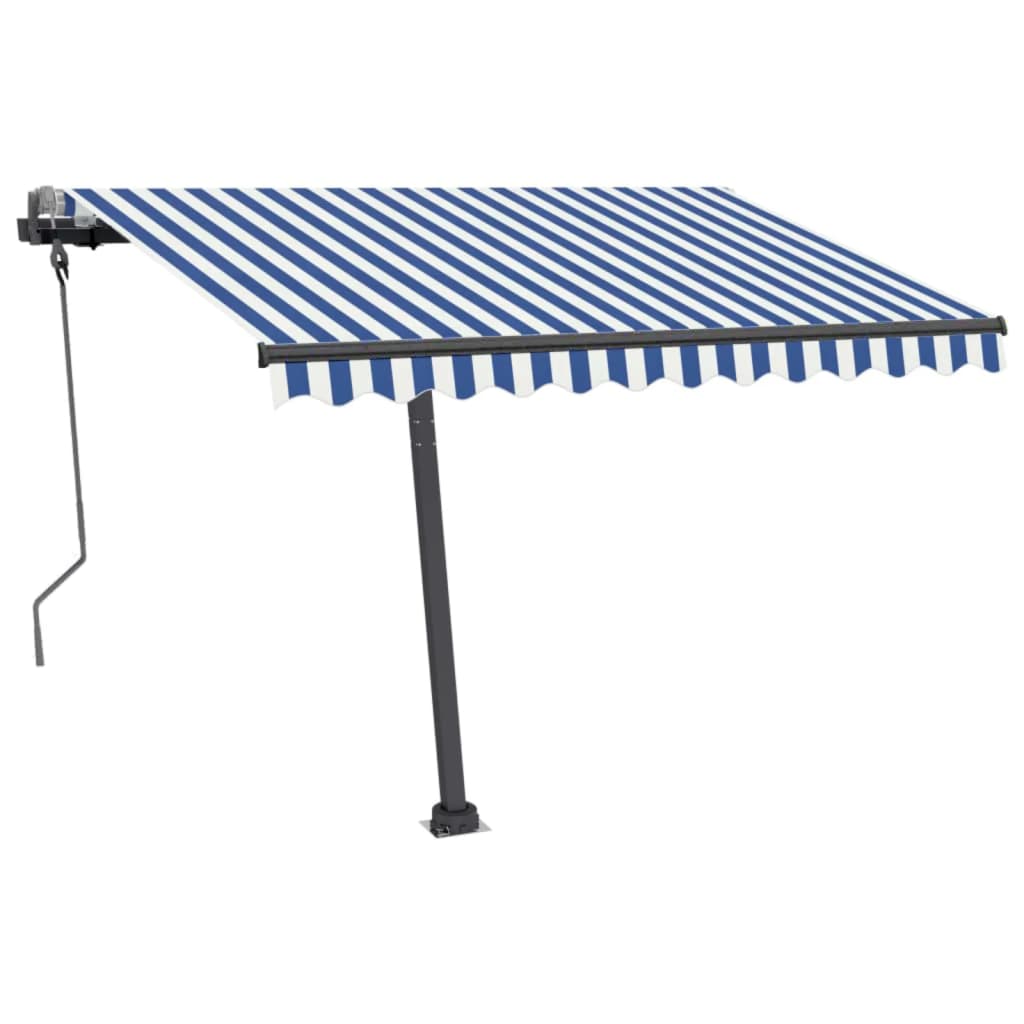 vidaXL Luifel vrijstaand handmatig uittrekbaar 300x250 cm antraciet