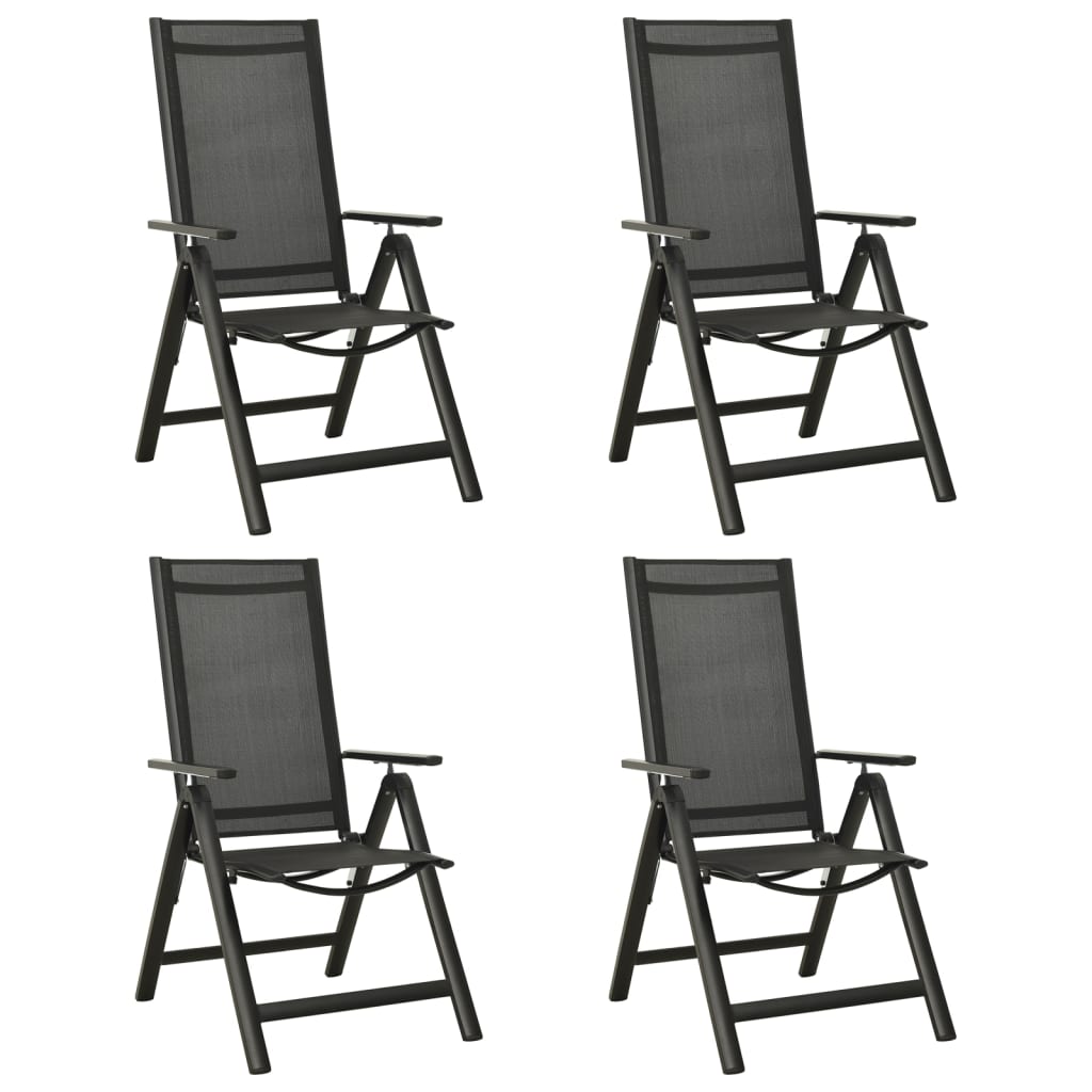 vidaXL 5-piece Garden Dining Set Aluminum Anthracite