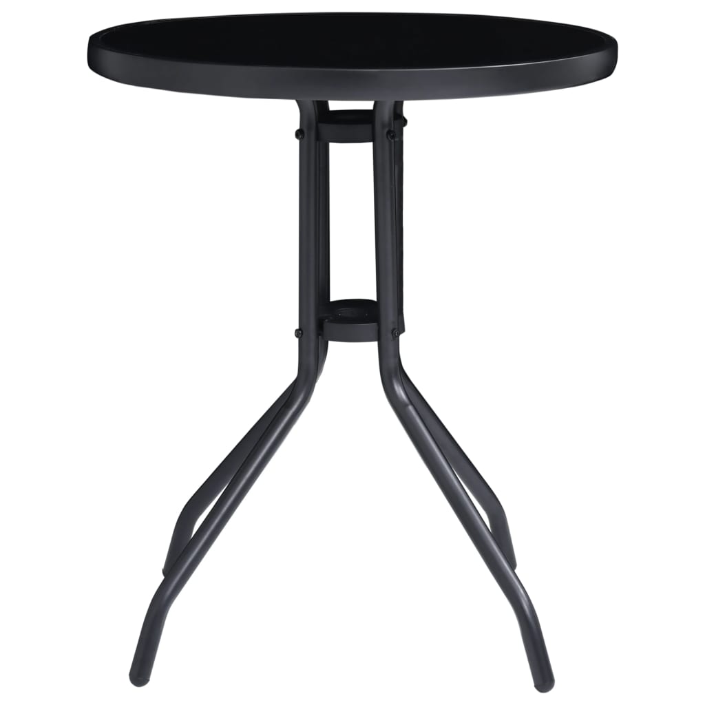 vidaXL 3-piece Bistro Set Black and Anthracite