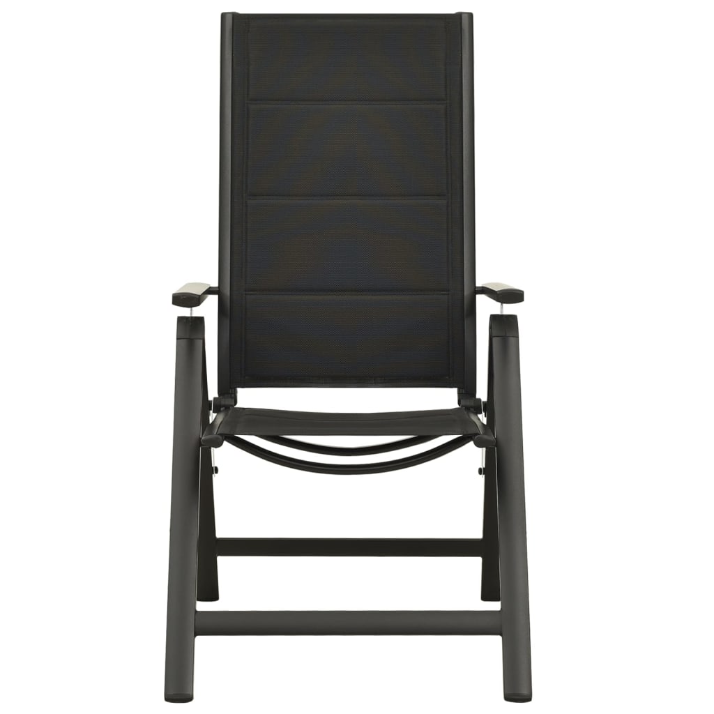 vidaXL 3-piece Bistro Set Black and Anthracite