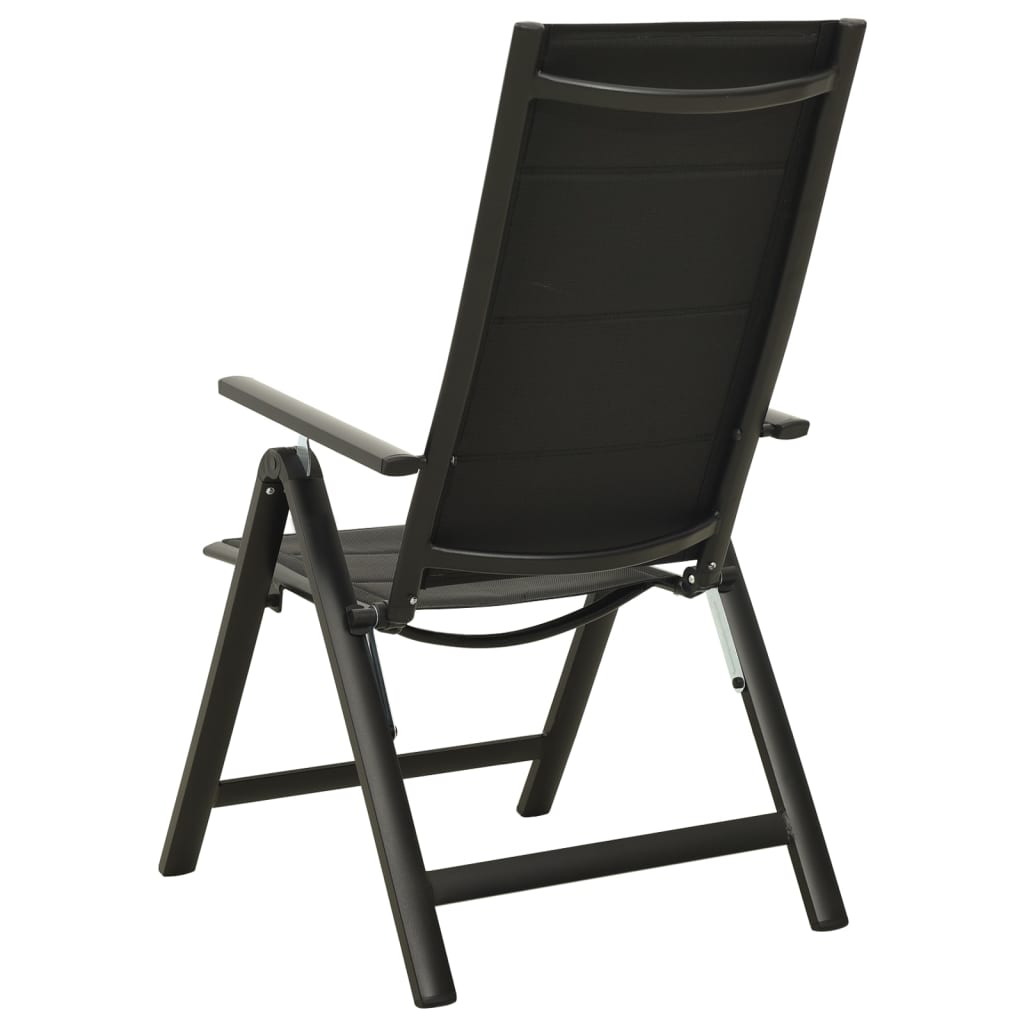 vidaXL 3-piece Bistro Set Black and Anthracite