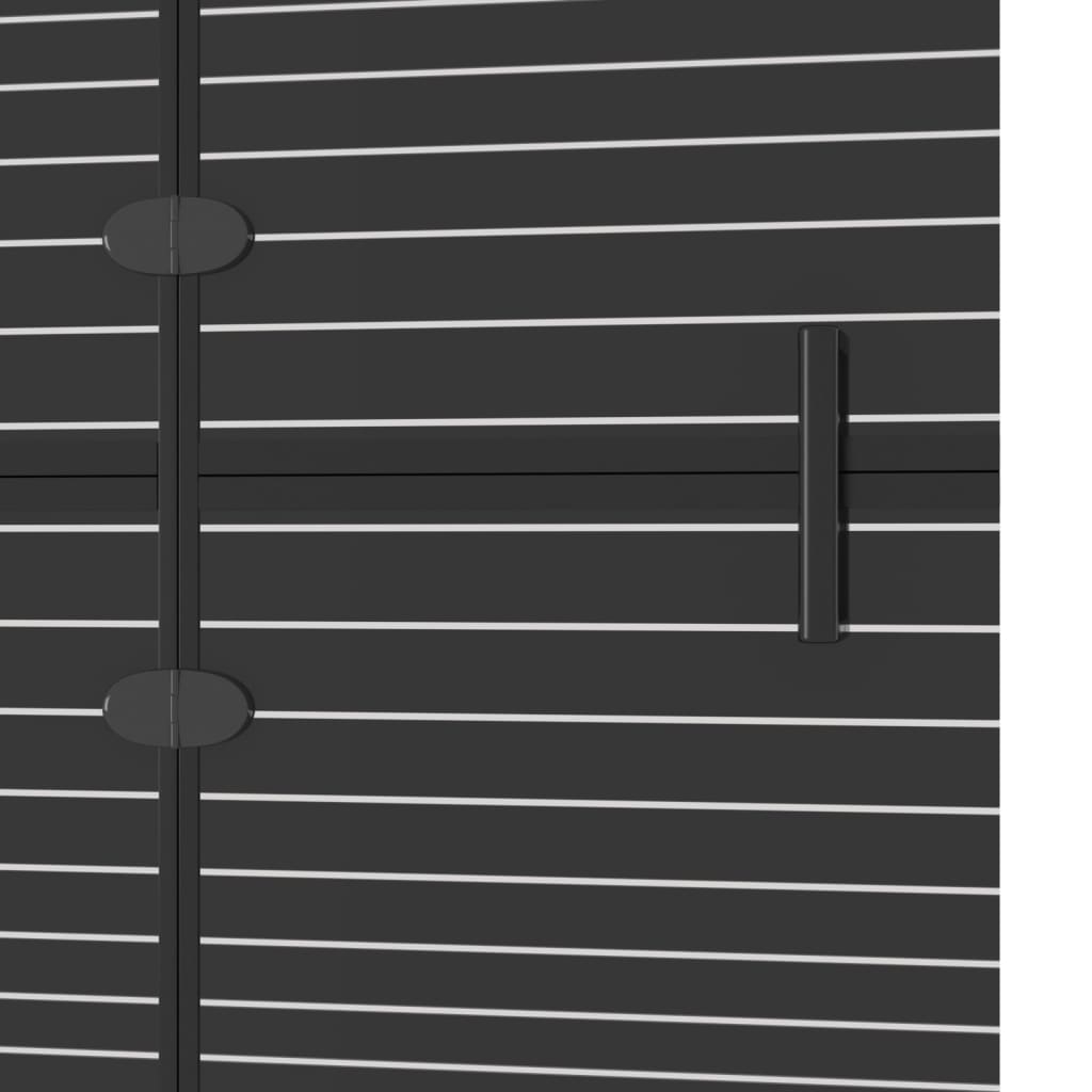vidaXL Folding Shower Screen 80x140 cm black