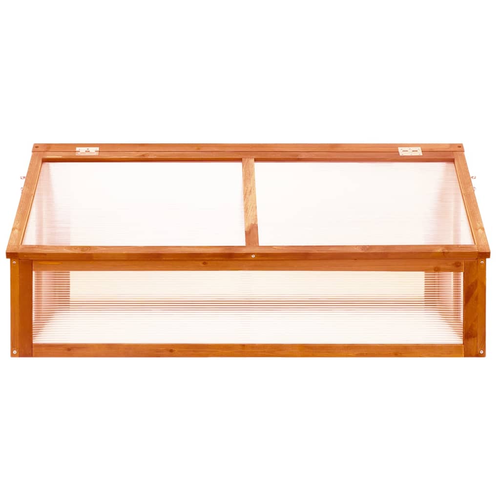 vidaXL Broeikas 114x80x50 cm vurenhout bruin