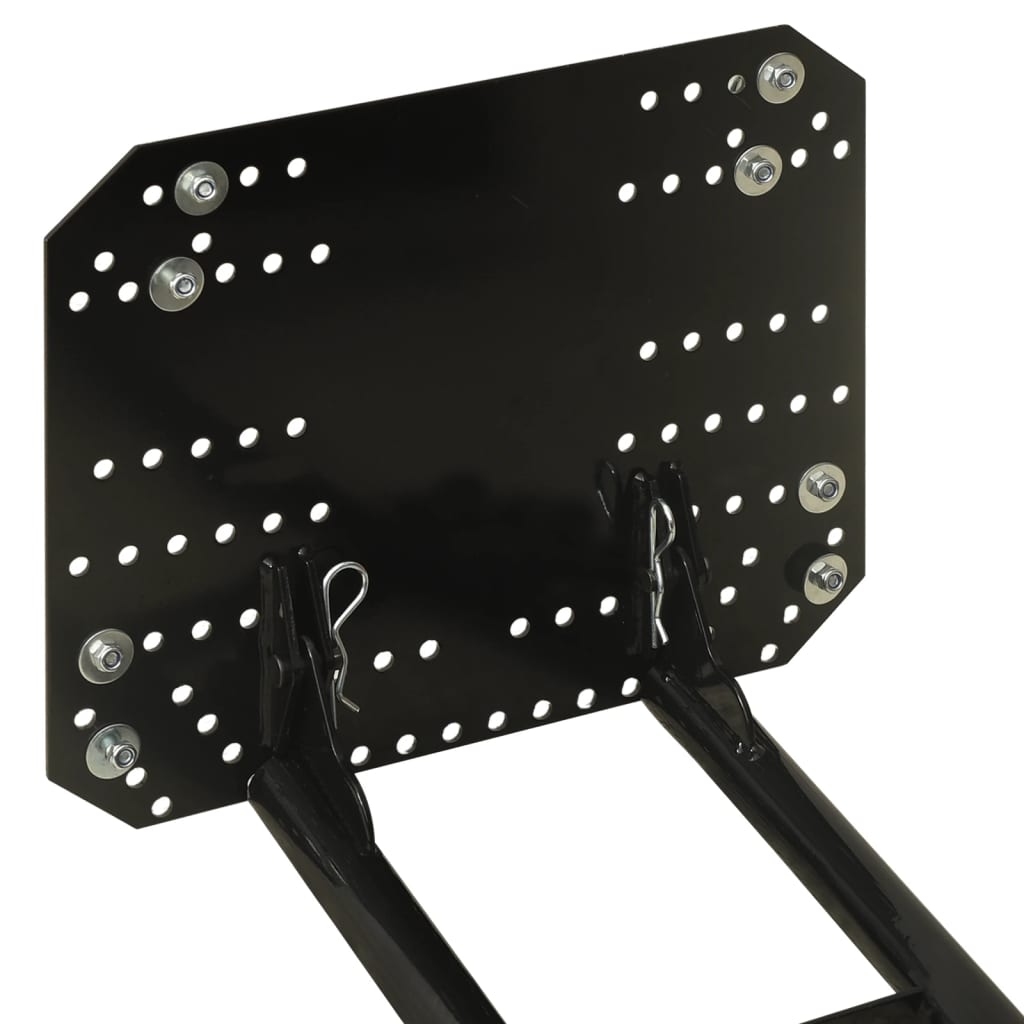 vidaXL ATV Snow Plough 115x38 cm Black