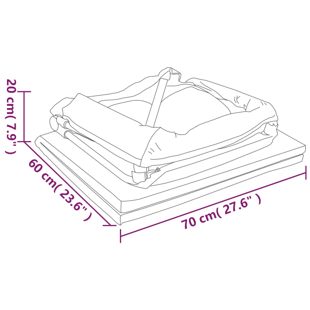 vidaXL Baby Playpen with Mattress Linen Light Grey