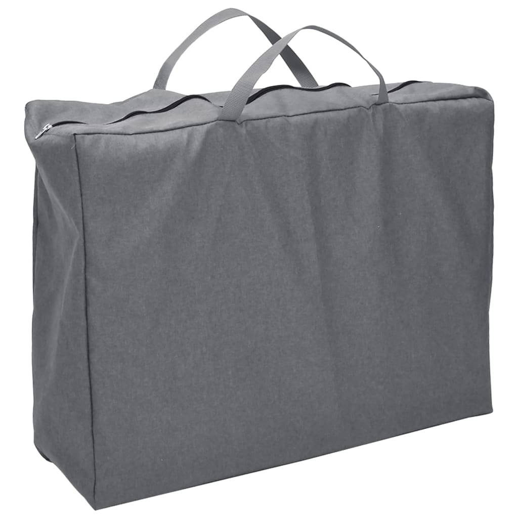 vidaXL Baby Playpen with Mattress Linen Light Grey