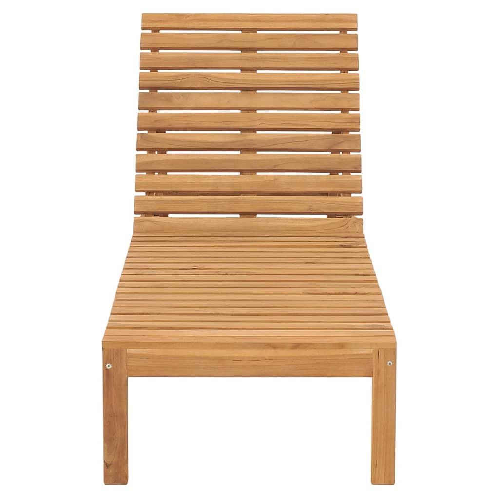 vidaXL Sun Loungers 2 pcs Solid Teak Wood