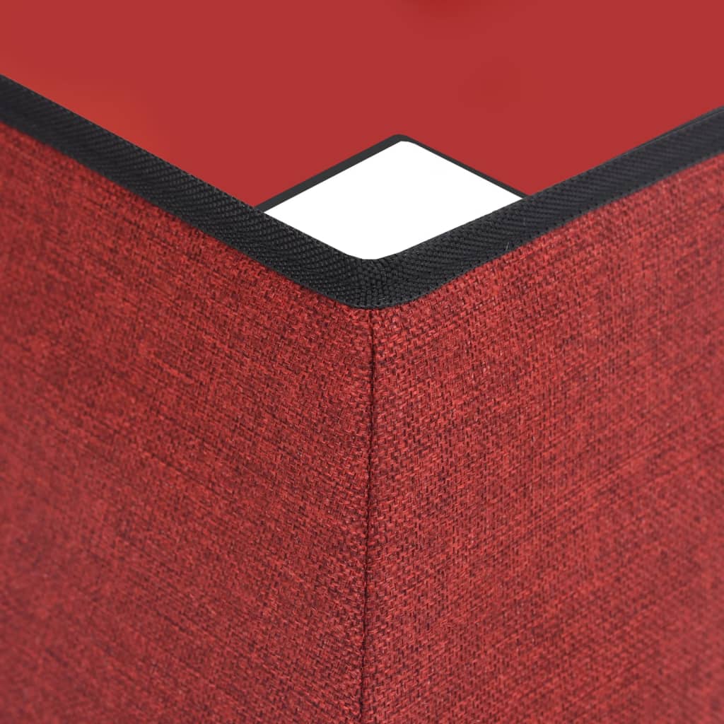 vidaXL Christmas Tree Skirt 48x48x25 cm red and white