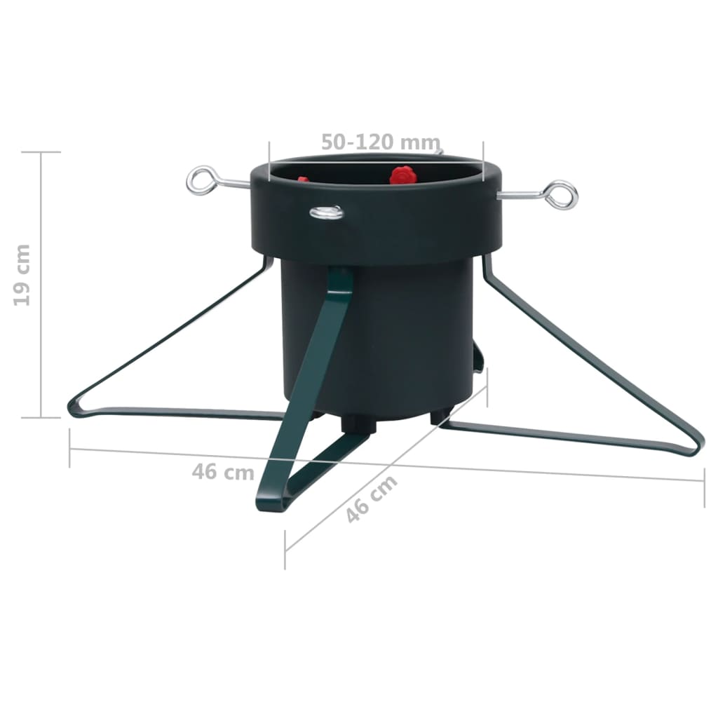 vidaXL Support de flèche 46x46x19 cm noir