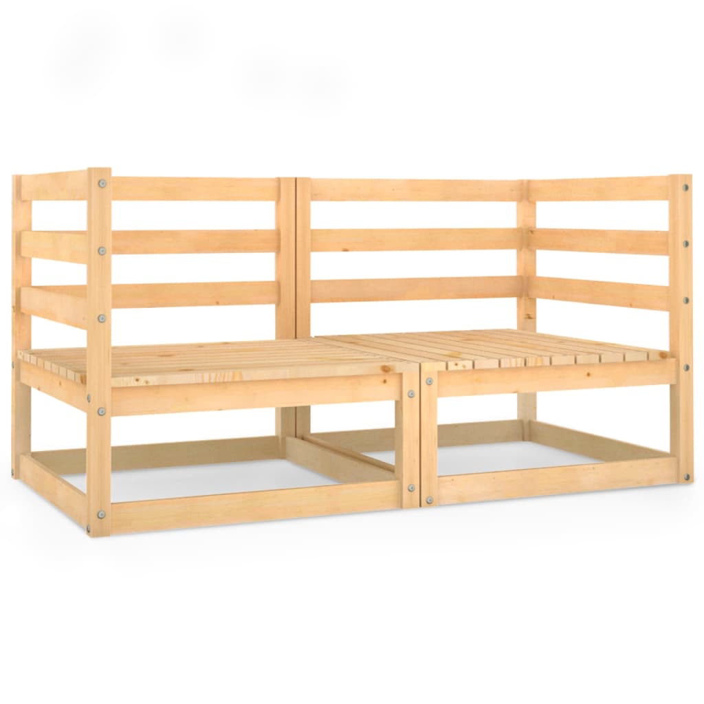vidaXL 2-seater Garden Bench Solid Pinewood