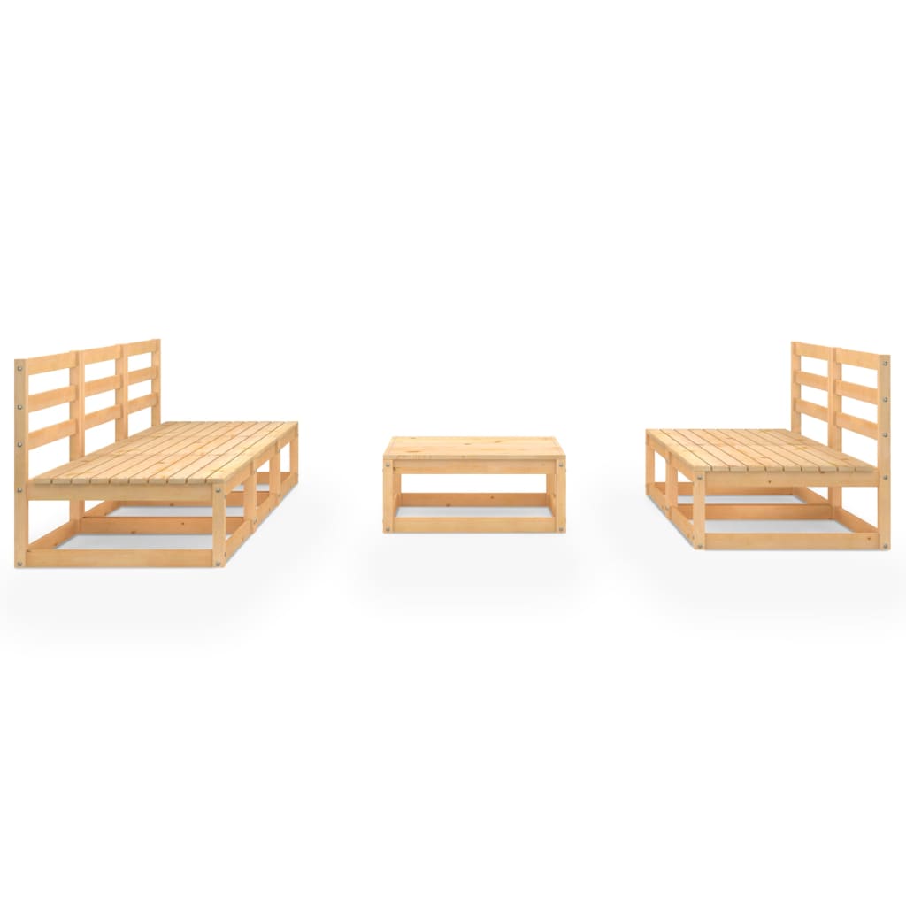 vidaXL 6-Piece Lounge Set Solid Pine Wood