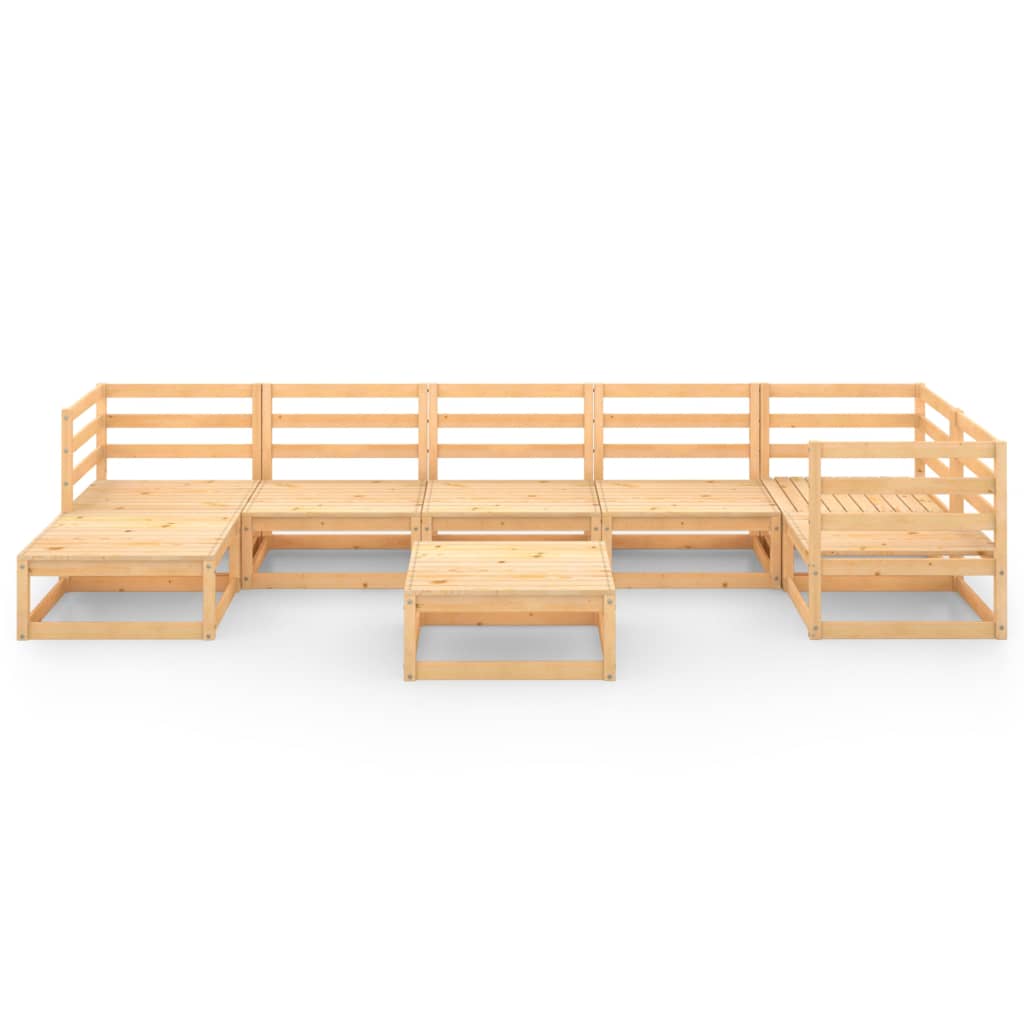 vidaXL 8-Piece Lounge Set Solid Pine Wood